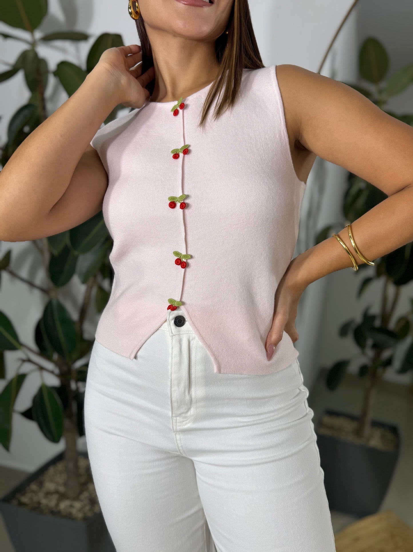 Blusa cherry
